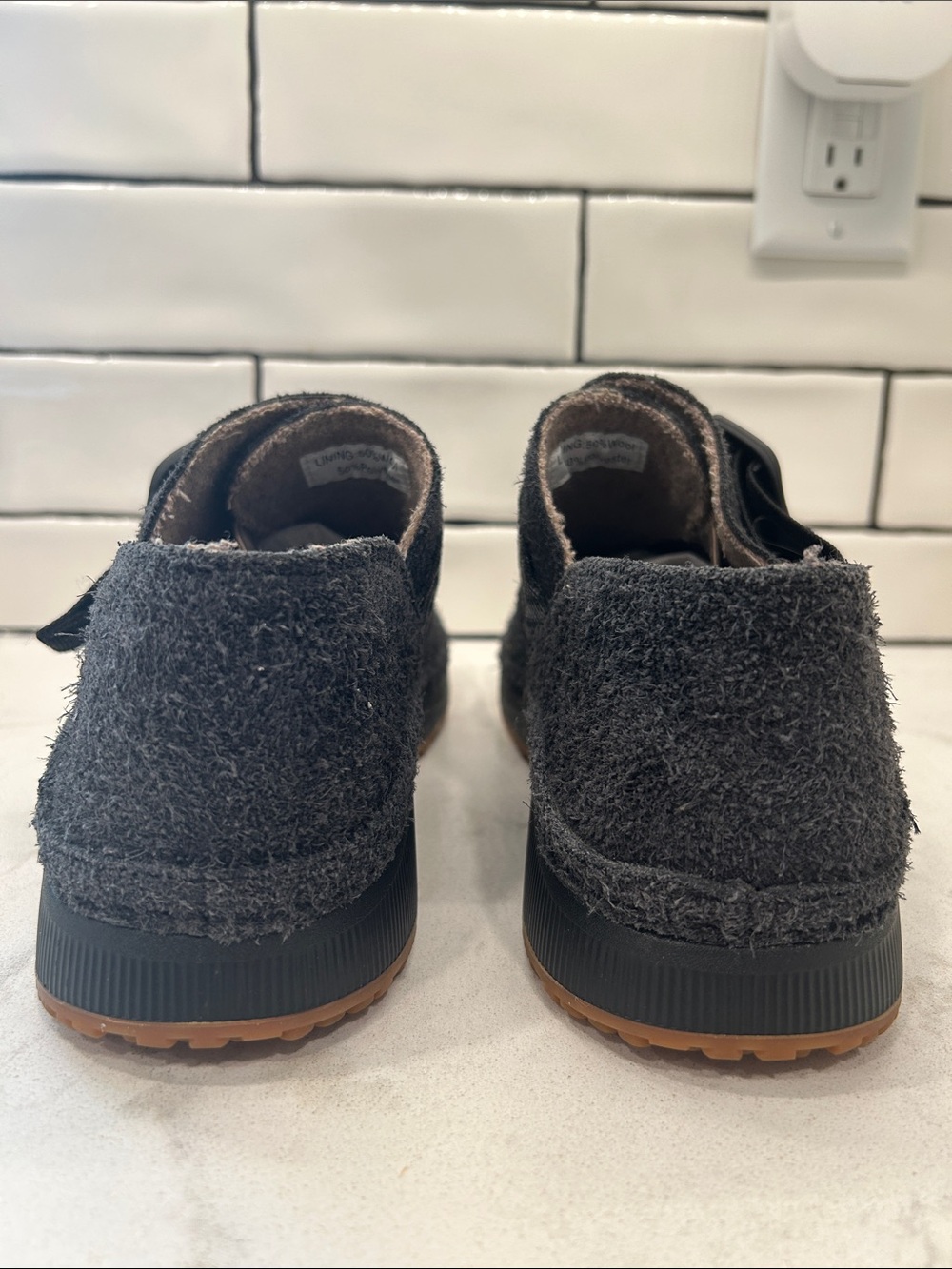 Chaco Paonia Clog Women’s Size 9 Charcoal Suede Wool - Picture 5 of 16